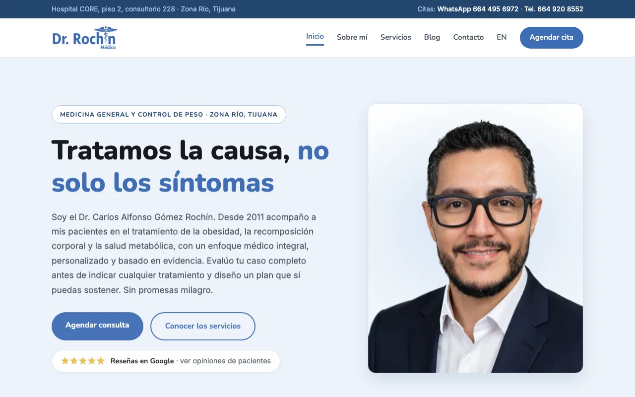 Sitio web del Dr. Rochín